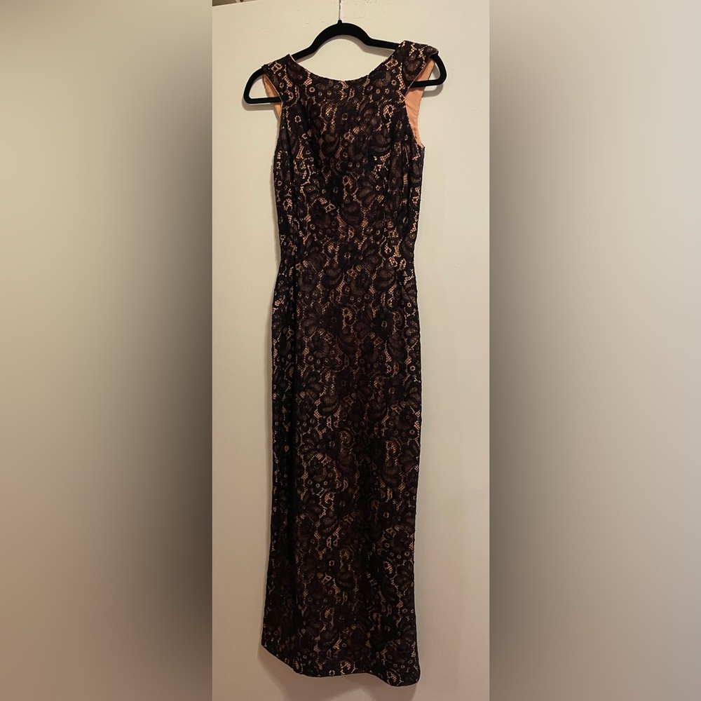 Elegant Vintage Black Lace Dress - one of a kind!
